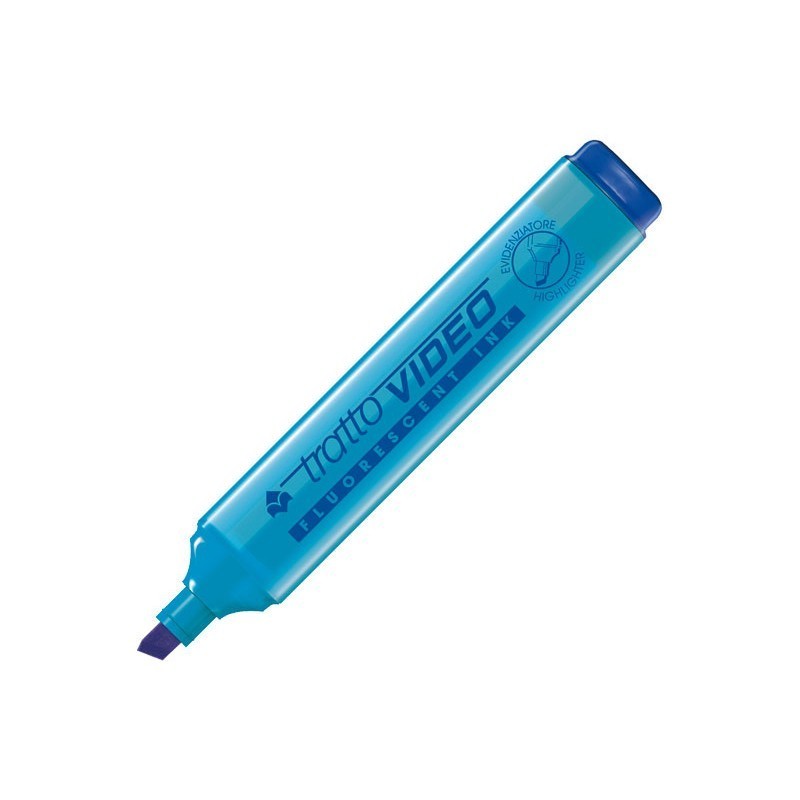 ROTULADOR FLUORESCENTE TRATTO VIDEO AZUL