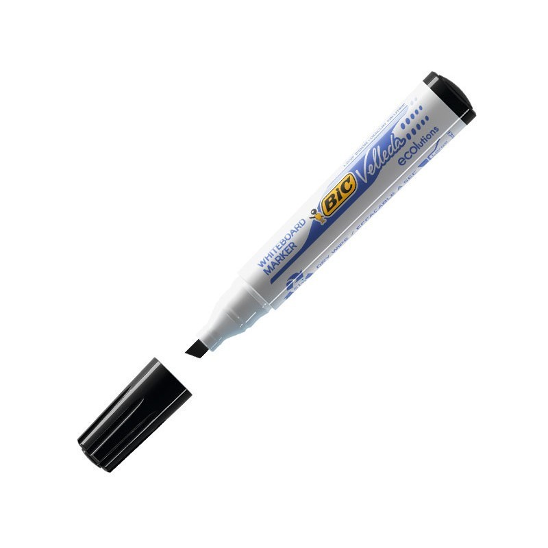 ROTULADOR PARA PIZARRA BLANCA BIC VELLEDA ECOLUTIONS 1751 NEGRO