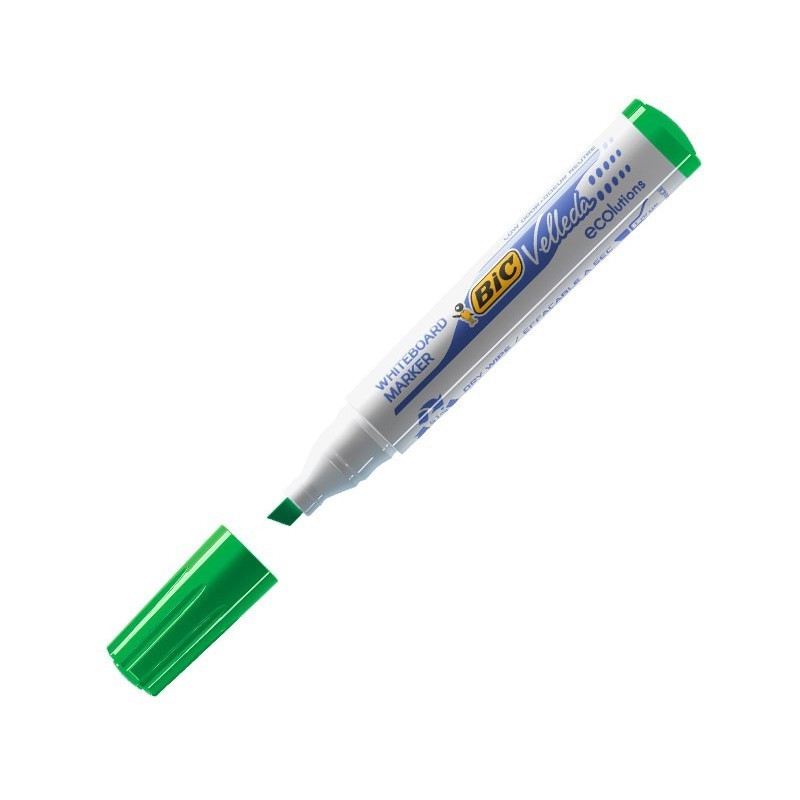 ROTULADOR PARA PIZARRA BLANCA BIC VELLEDA ECOLUTIONS 1751 VERDE