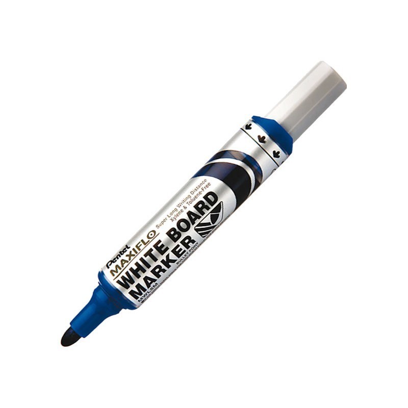 ROTULADOR PARA PIZARRA BLANCA PENTEL MAXIFLO GRUESO AZUL