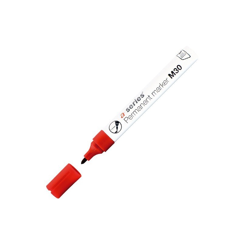 ROTULADOR PERMANENTE A-SERIES M30 ROTULADOR TIPO EDDING 3000 ROJO