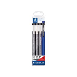 ROTULADOR PERMANENTE CALIBRADO STAEDTLER PIGMENT LINER JUEGO (0,2 - 0,4 - 0,8MM)