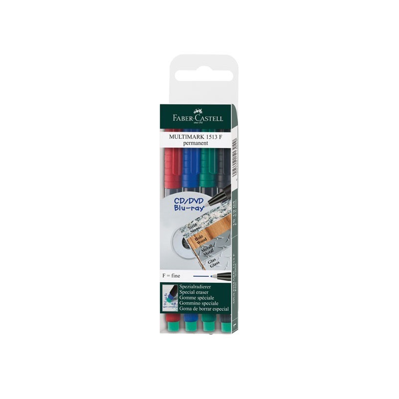 ROTULADOR PERMANENTE FABER-CASTELL MULTIMARK PUNTA FINA 0,6MM