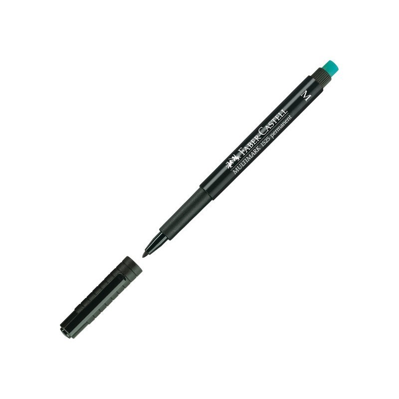 ROTULADOR PERMANENTE FABER-CASTELL MULTIMARK PUNTA MEDIA 1MM NEGRO