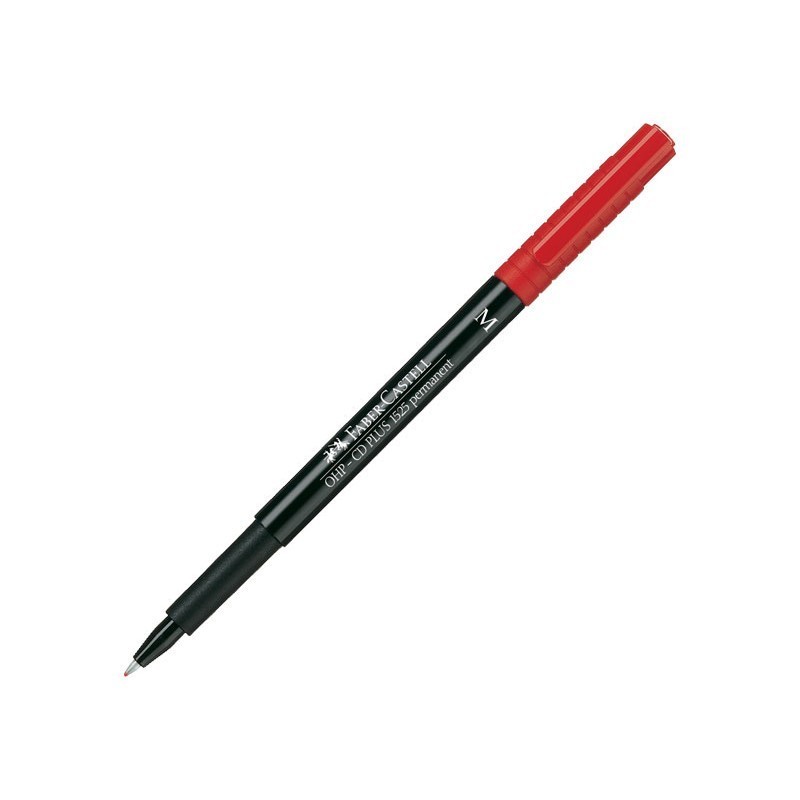 ROTULADOR PERMANENTE FABER-CASTELL MULTIMARK PUNTA MEDIA 1MM ROJO