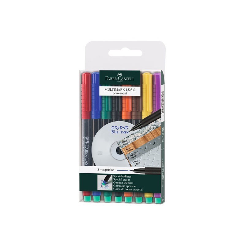 ROTULADOR PERMANENTE FABER-CASTELL MULTIMARK PUNTA SUPERFINA 0,4MM