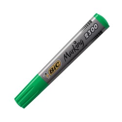 ROTULADOR PERMANENTE PUNTA BISELADA BIC MARKER ECO 2300 VERDE