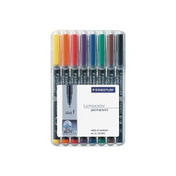 ROTULADOR PERMANENTE STAEDTLER LUMOCOLOR PUNTA FINA