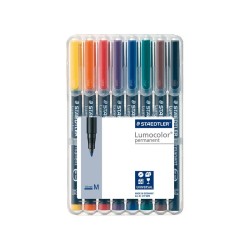 ROTULADOR PERMANENTE STAEDTLER LUMOCOLOR PUNTA MEDIA