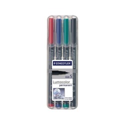 ROTULADOR PERMANENTE STAEDTLER LUMOCOLOR PUNTA SUPERFINA