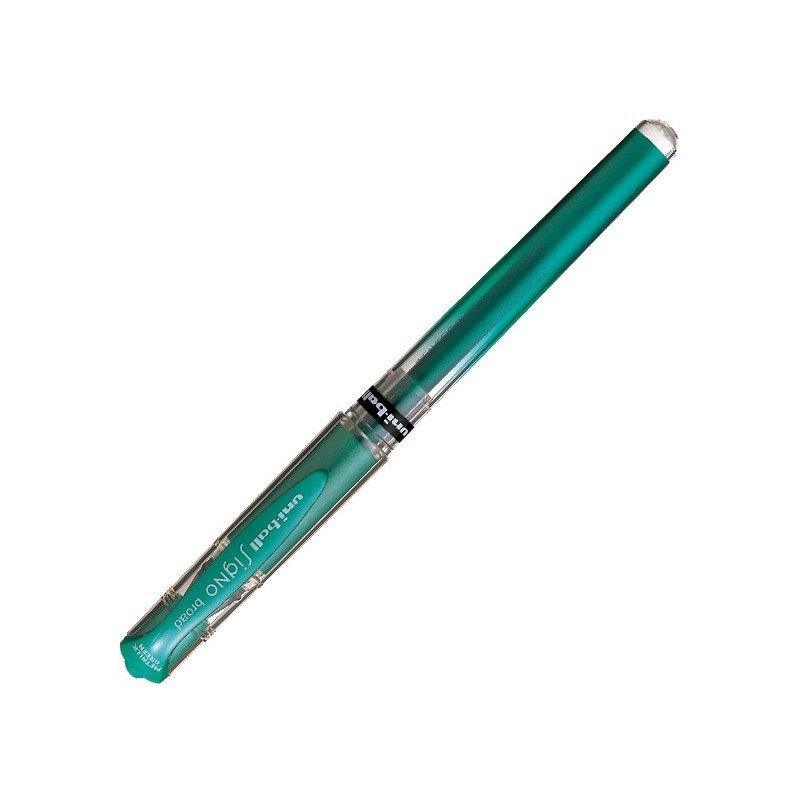 ROTULADOR ROLLER PUNTA BOLA TINTA GEL UNI-BALL SIGNO BROAD VERDE