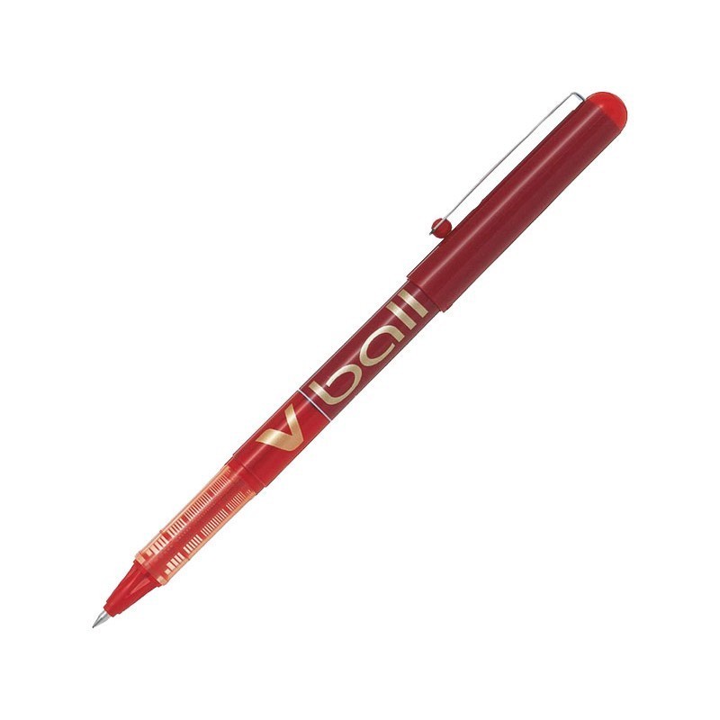 ROTULADOR ROLLER PUNTA BOLA TINTA LIQUIDA PILOT V-BALL PUNTA DE 0,5MM ROJO