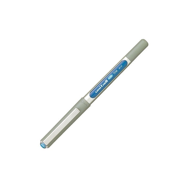 ROTULADOR ROLLER PUNTA BOLA TINTA LIQUIDA UNI-BALL EYE FINE AZUL CLARO