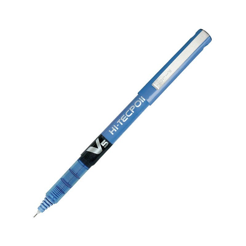 ROTULADOR ROLLER PUNTA METALICA TINTA LIQUIDA PILOT V5 AZUL