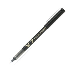 ROTULADOR ROLLER PUNTA METALICA TINTA LIQUIDA PILOT V7 NEGRO