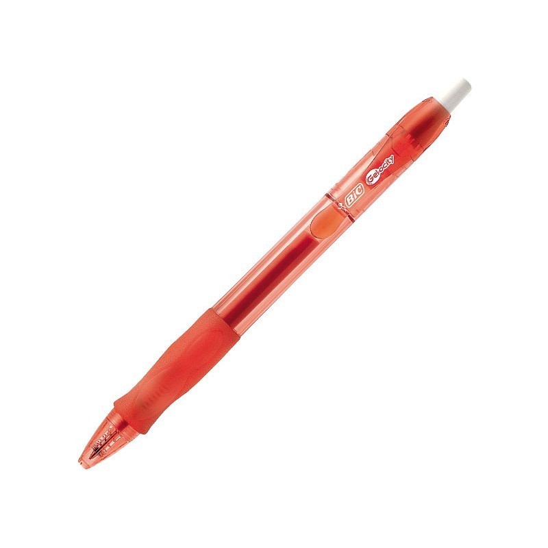 ROTULADOR ROLLER RETRACTIL PUNTA BOLA TINTA GEL BIC VELOCITY GEL ROJO