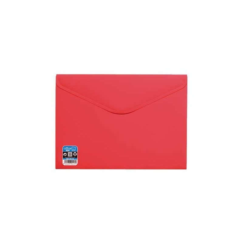 SOBRE PORTADOCUMENTOS VELCRO FRAGA V-LOCK VITAL COLORS A4+ (335X240MM), ROJO