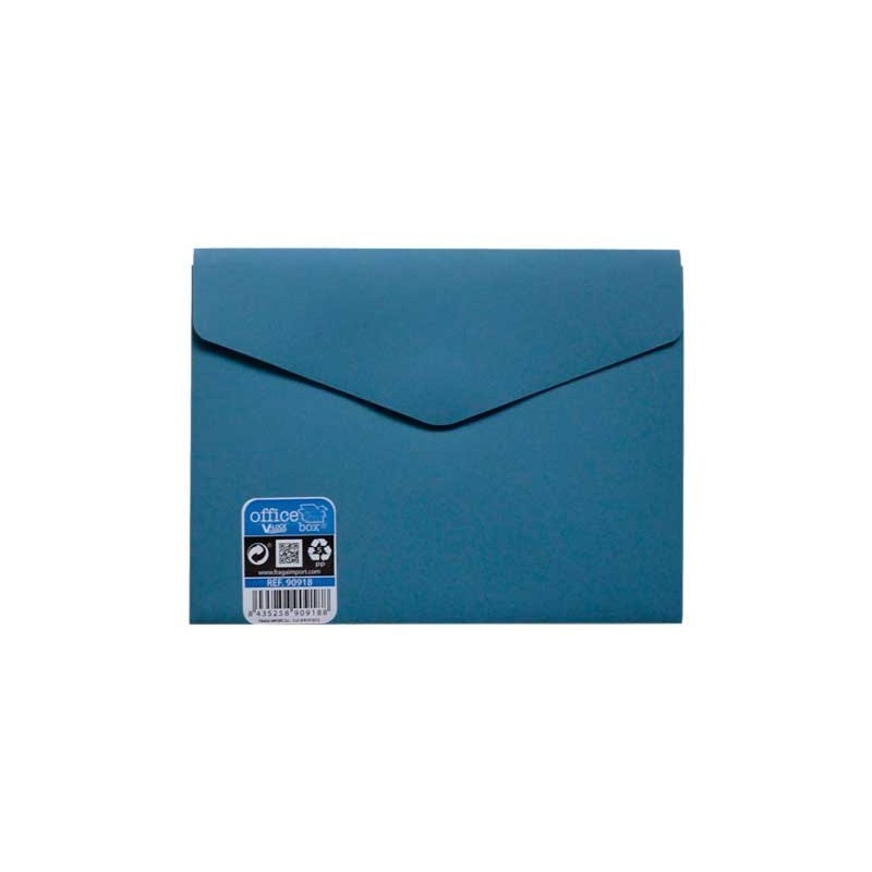 SOBRE PORTADOCUMENTOS VELCRO FRAGA V-LOCK VITAL COLORS A6 (160X120MM) AZUL