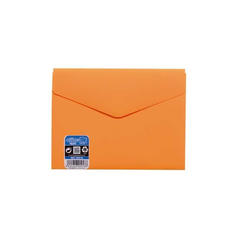 SOBRE PORTADOCUMENTOS VELCRO FRAGA V-LOCK VITAL COLORS A6 (160X120MM) NARANJA