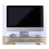 SOPORTE DE MONITOR FRAGA CRYSTAL AIR BLANCO