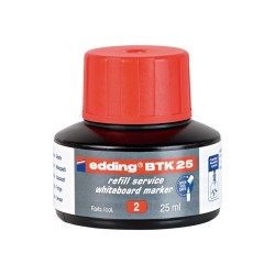 TINTA PARA ROTULADOR DE PIZARRA BLANCA EDDING BTK25 ROJO