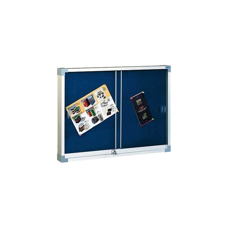 VITRINA DE CORCHO TAPIZADA CON PUERTA CORREDERA FAIBO 80X100 CM