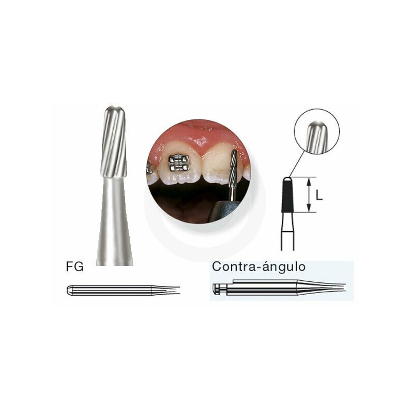 FRESAS PARA QUITAR COMPOSITE PARTE LABIAL/VESTIBULAR PARA CONTRA-ANGULO CORTA (5u.)