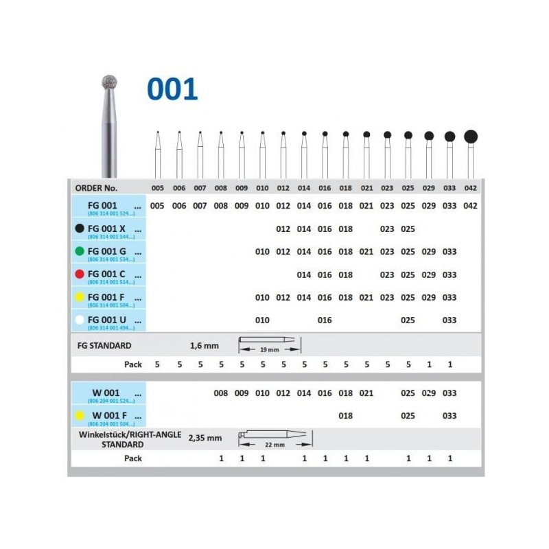 001-007 FG DIAMANTE 5uds