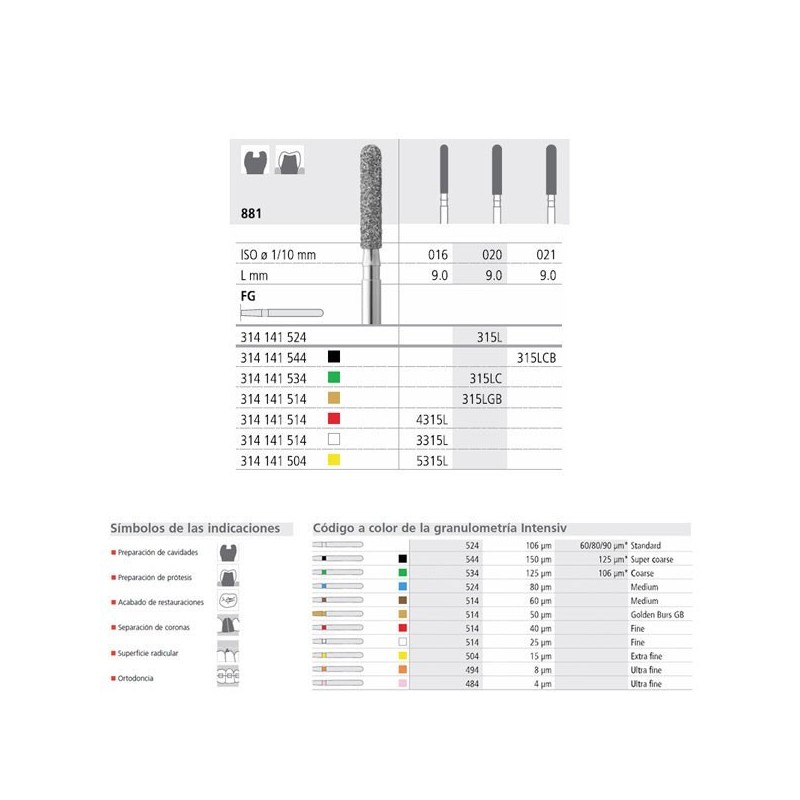 FG 4315L/6 881-019 FG DIAM. FINO 6U.