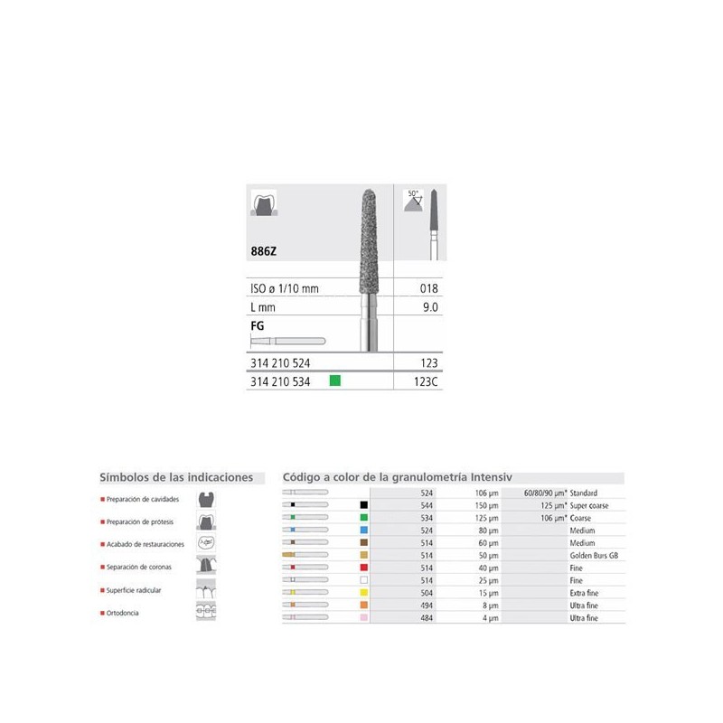 FG 123/6  886Z-018 FG DIAM. MEDIO 6U.