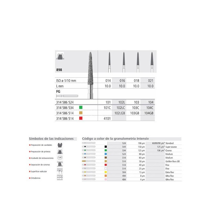 FG 101/6  898-014 FG DIAM. MEDIO 6U.