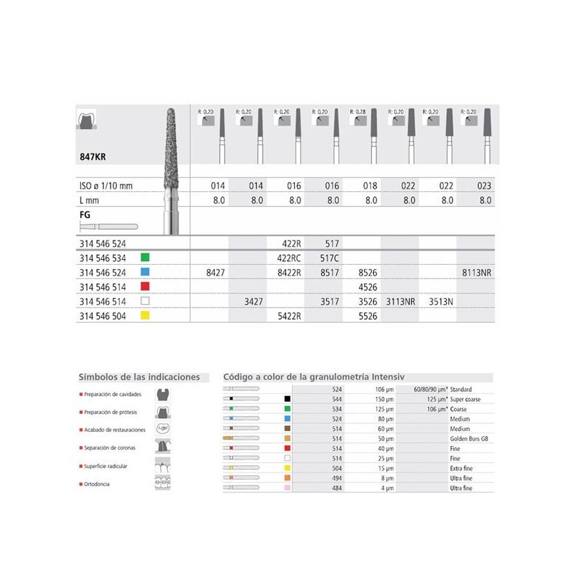 FG 8113NR/6 847KR-023 FG DIAM. MEDIO 6U.