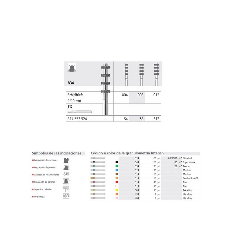 FG S12/6 PILOT 834-012 FG DIAM. MEDIO 6U.