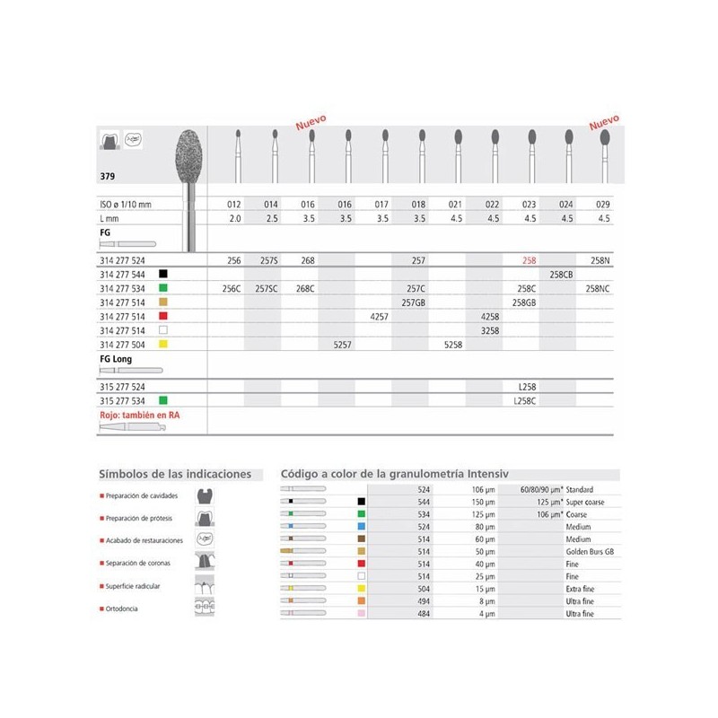 FG 258/6 CB 379-024 FG DIAM. S-GRUESO 6U.