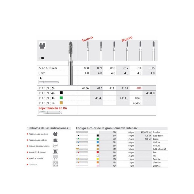 FG 411A/6 C 838-012 FG DIAM. GRUESO 6U.