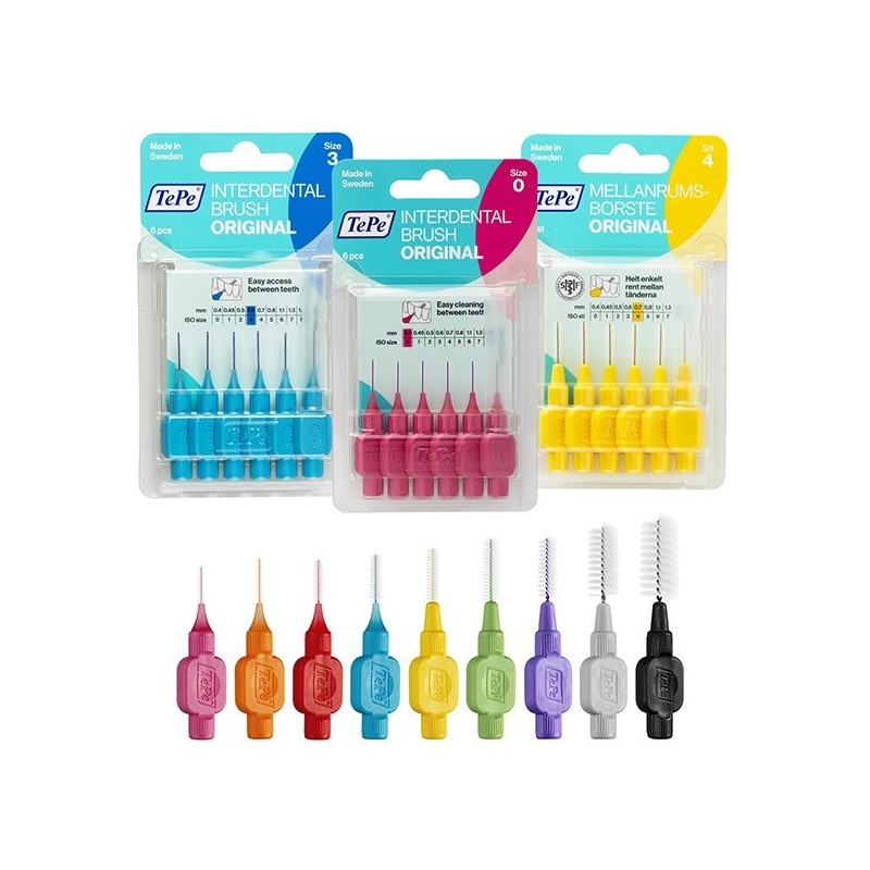 CEPILLO INTERDENTAL ROSA 0.4mm. BLISTER 6u.