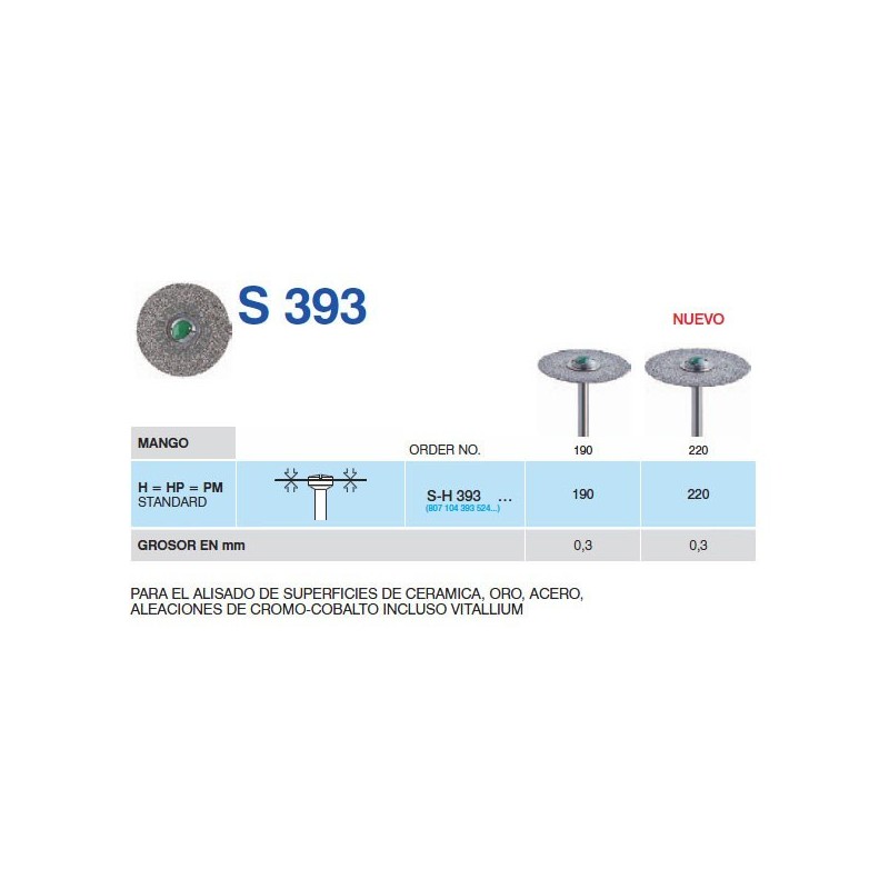 SH393-190 PM DISCO DIAM.MACIZO