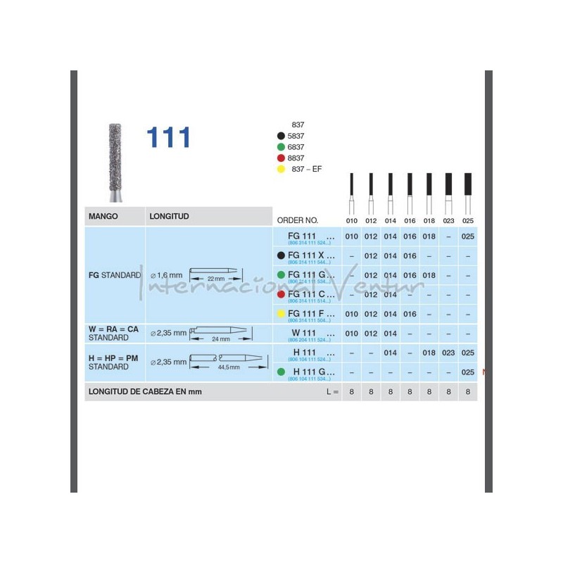 111-010 FG DIAMANTE FIG.837 5u