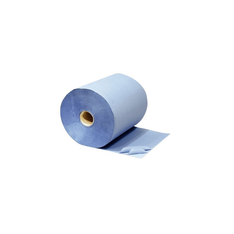 BOBINA AZUL SECAMANOS CHEMINE 100% PAPEL 6u.