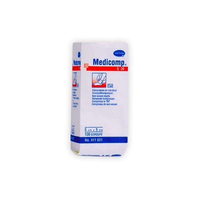 GASAS MEDICOMP 5x5cm. 30g. 4pl. 100u.