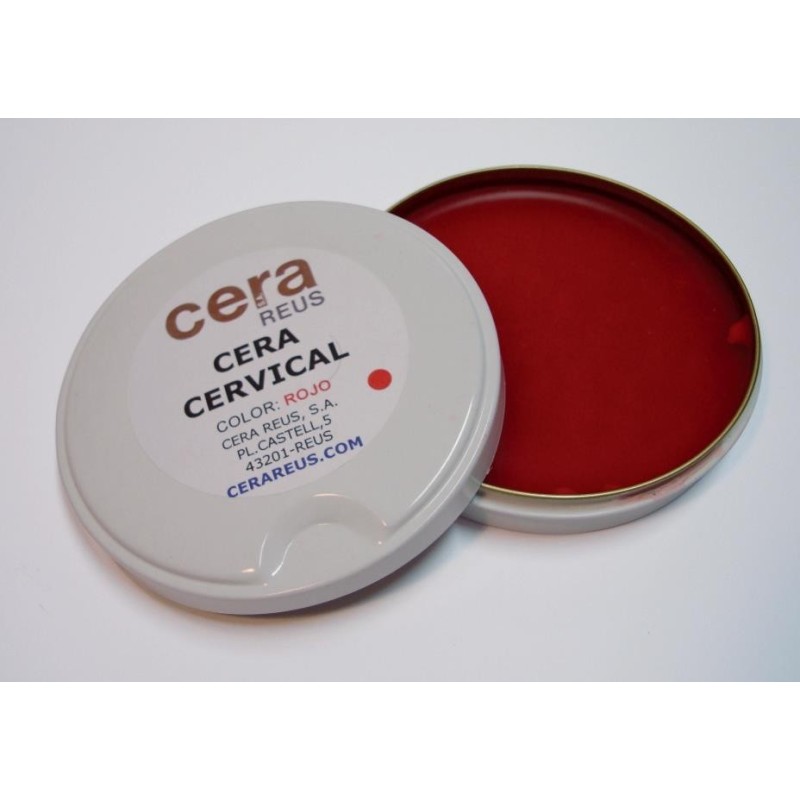 CERA CERVICAL ROJA TARRINA 50gr.