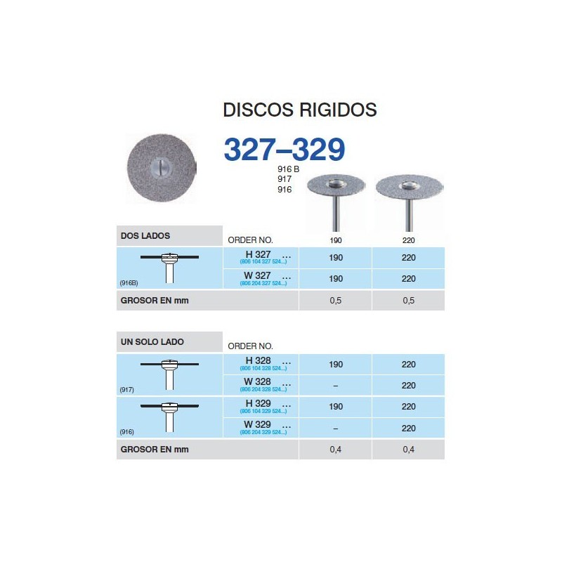 H328-190 PM DISCO DIAM.RIGIDO