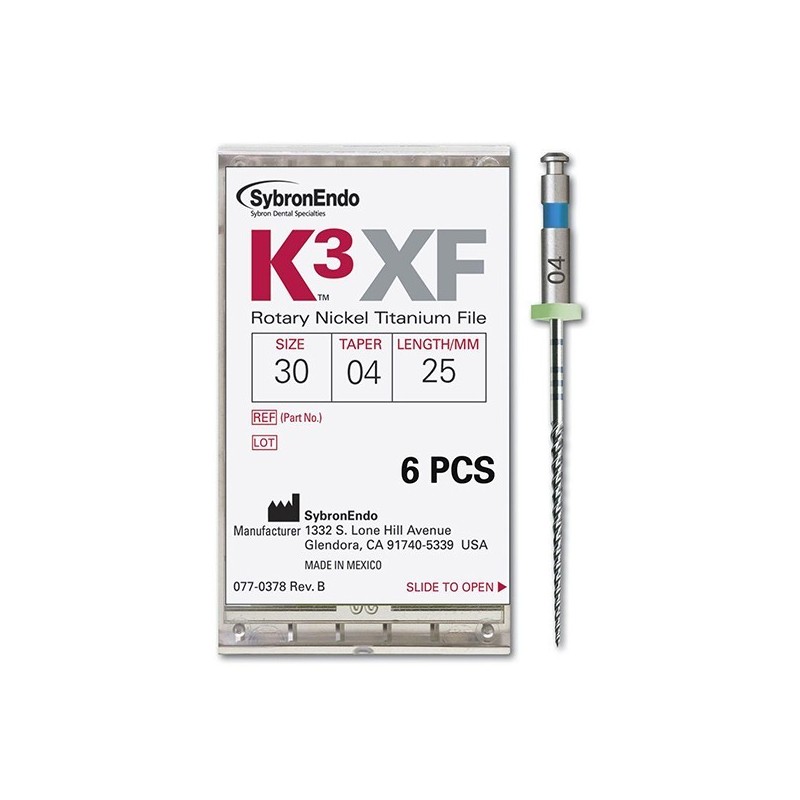 K3 XF FILE.25/.08 17mm. 6uds.