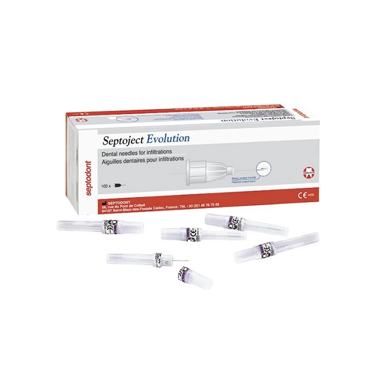 AGUJAS SEPTOJECT EVOLUTION 30G 09 0,3x09mm 100u.