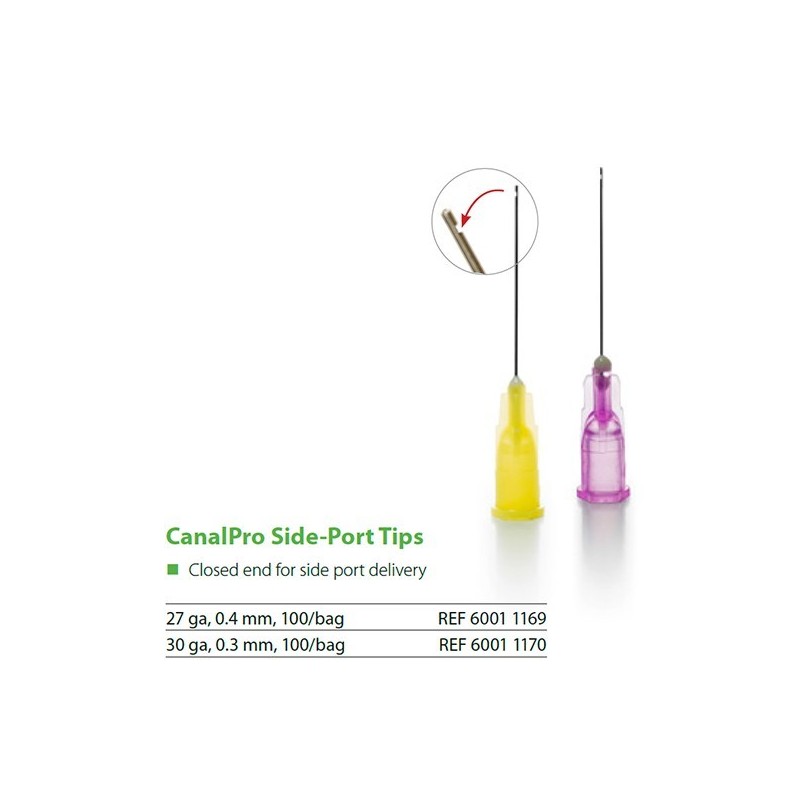 CANALPRO PUNTAS SIDE-PORT 27GA 100u.