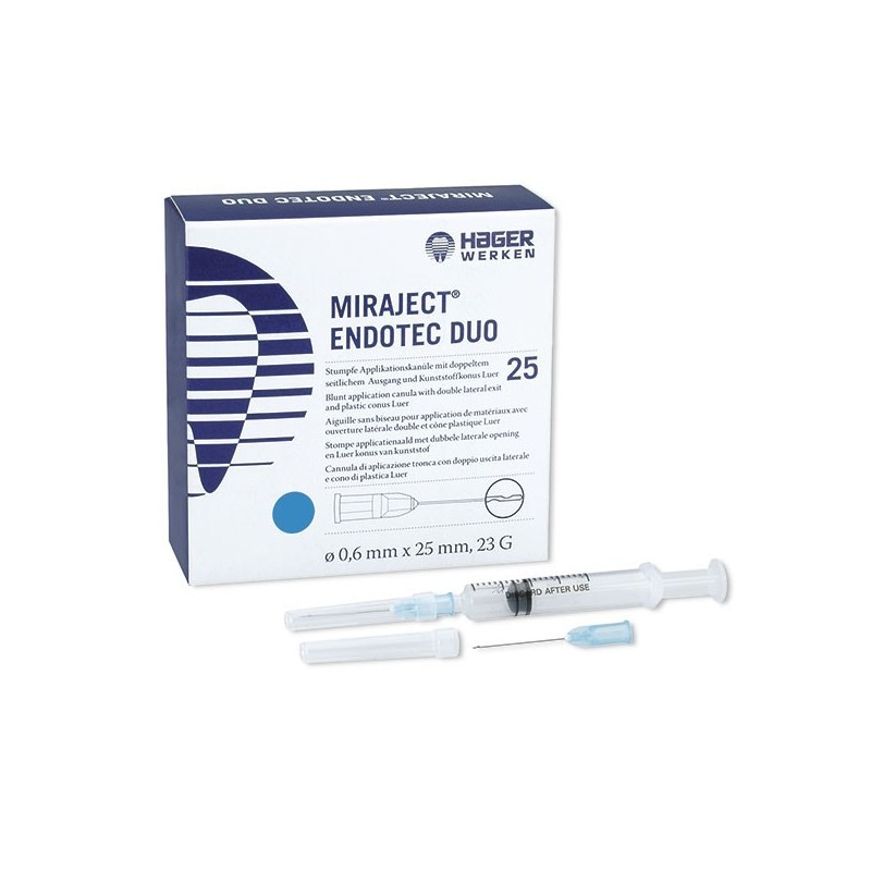 AGUJAS MIRAJECT ENDOTEC DUO 27g LUER 0.40x25 25u.