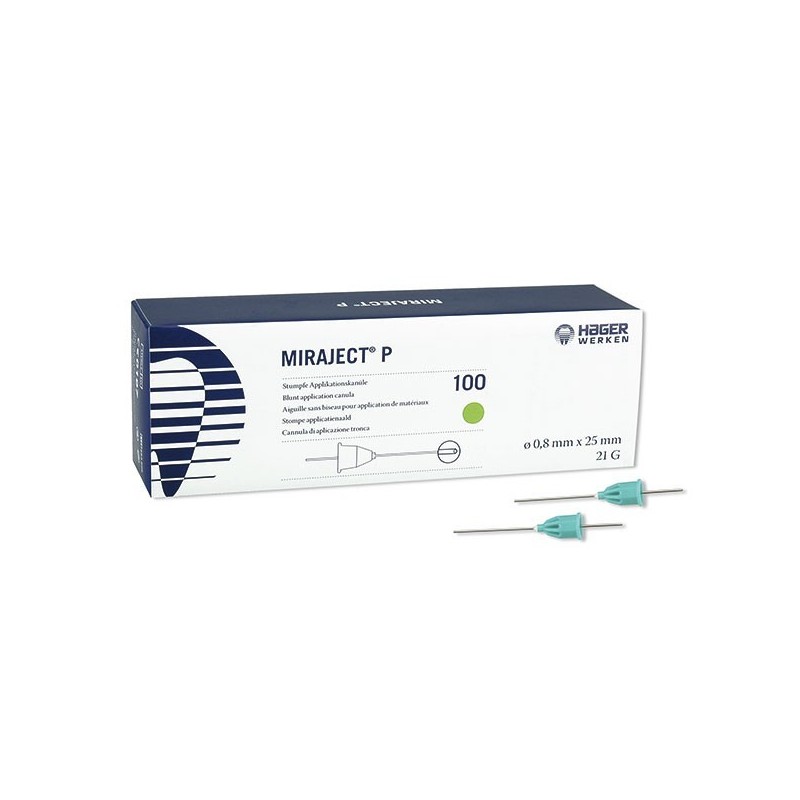 AGUJAS MIRAJECT P 21G PARA DURAPHAT 25X0.8mm 100u.