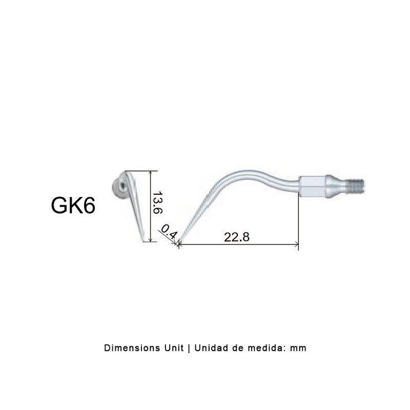 PUNTA WOODPECKER GK6 PARA KAVO SONICFLEX, PERIO