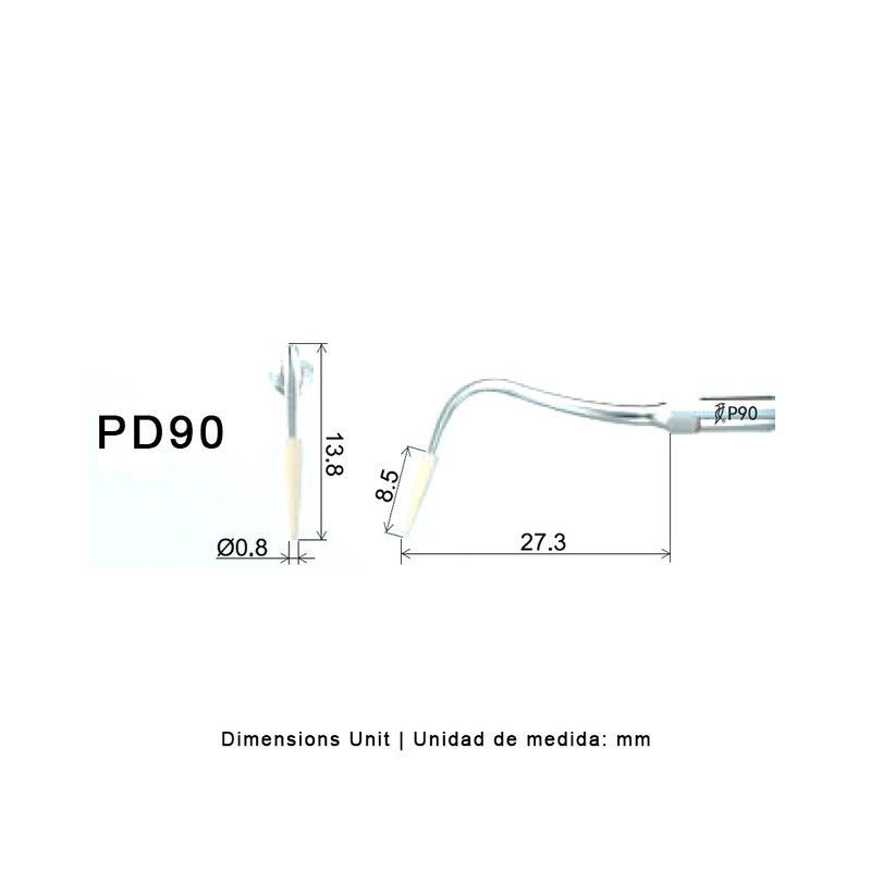 PUNTA WOODPECKER PD90 PARA SATELEC, PROFI-IMPLANTES