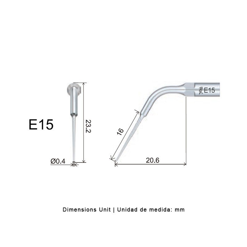 PUNTA WOODPECKER DTE E15 PARA EMS, ENDO